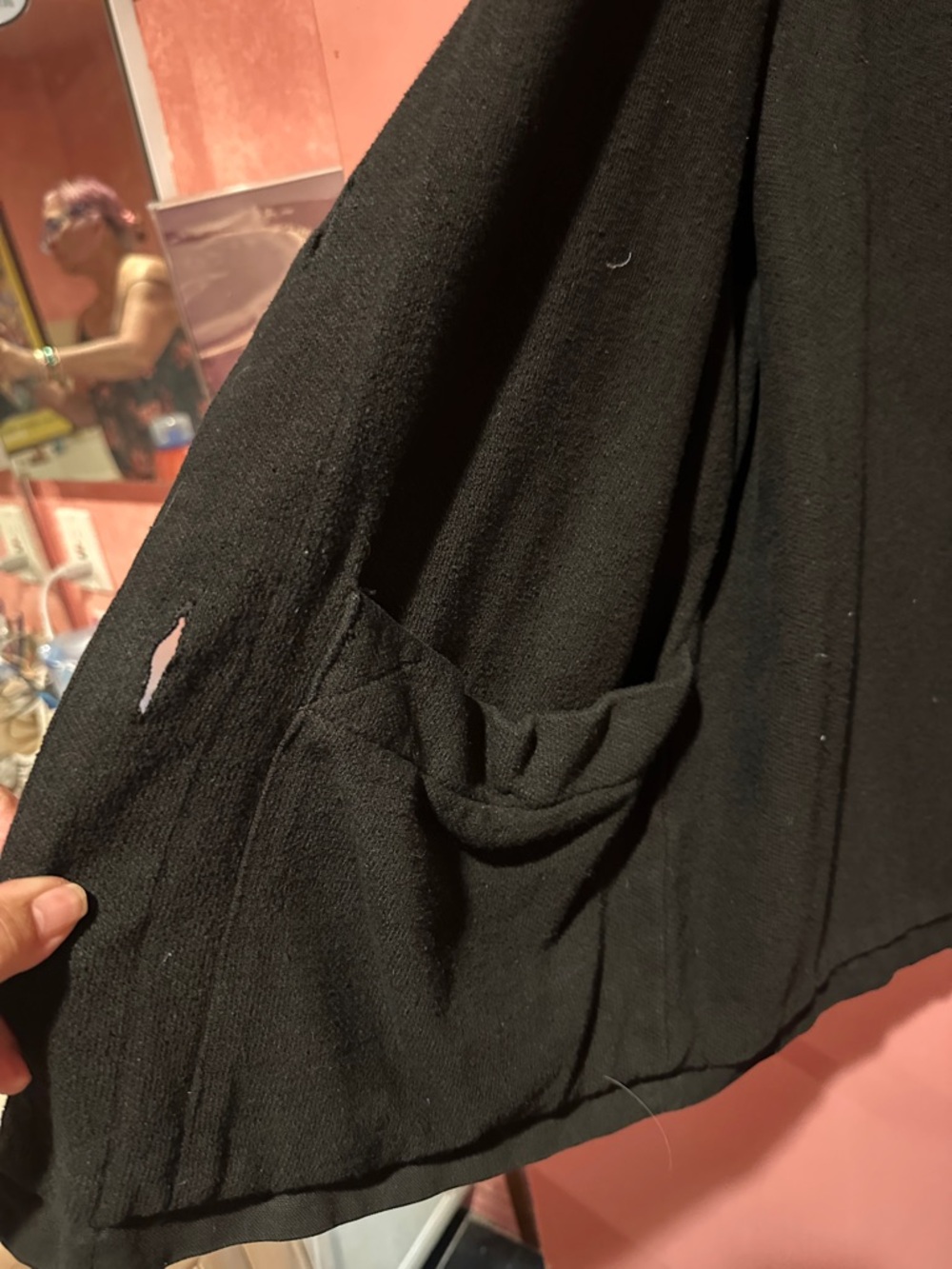 triangle Black Button-Front Jacket - Picture 4 of 4